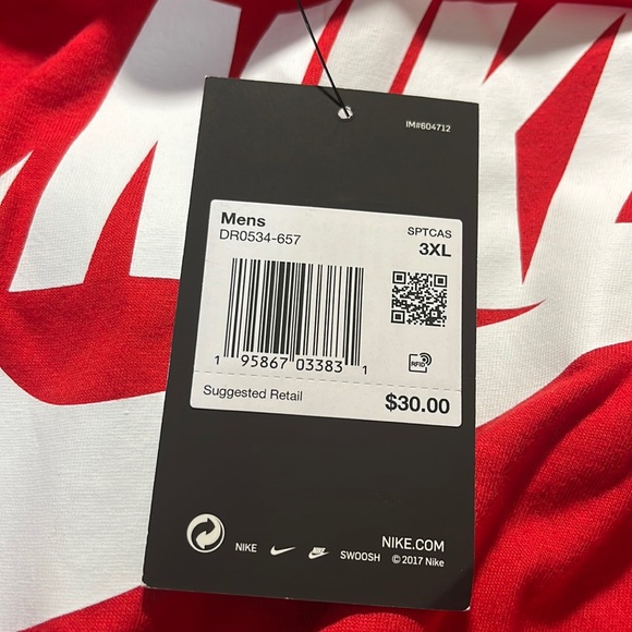 NIKE MEN’s Long Sleeve Tee Shirt - Size 3XL - Picture 9 of 9